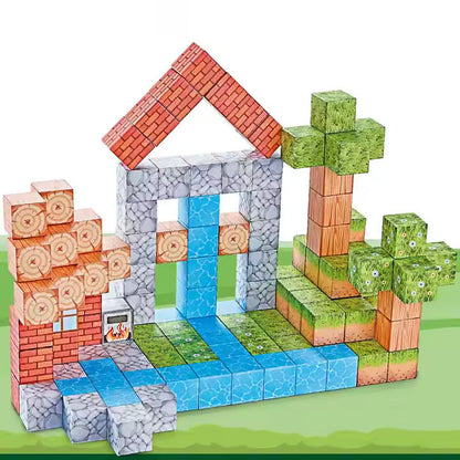 „Minecraft” Magnetne 3D kockice