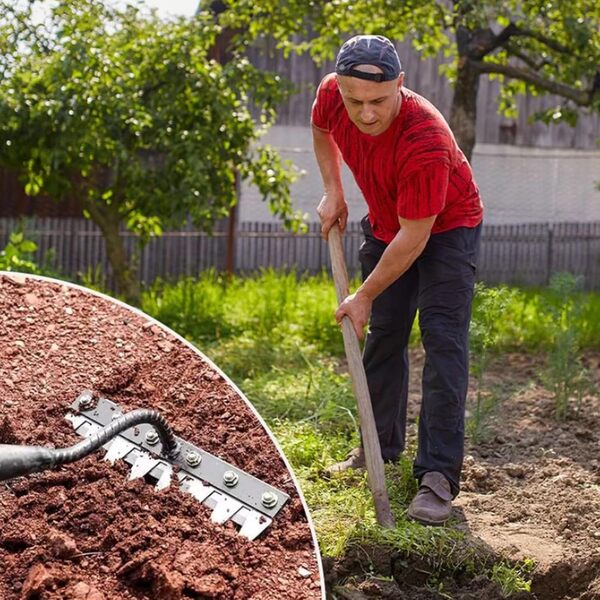 ProngPro Profesionalne Čelične Grabljice za Baštu, 5 Zubaca Otporne