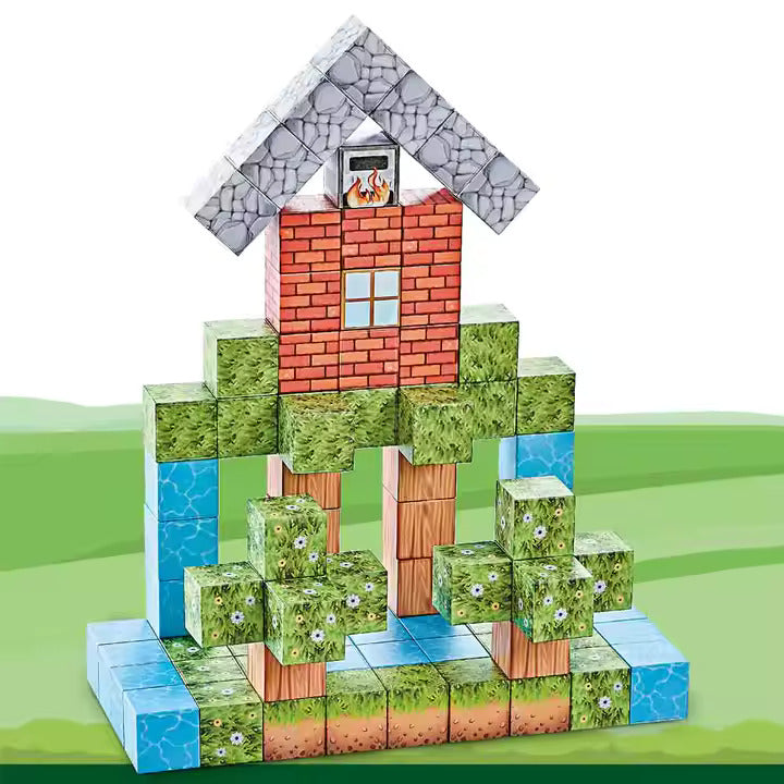 „Minecraft” Magnetne 3D kockice