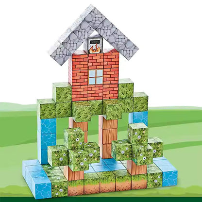 „Minecraft” Magnetne 3D kockice