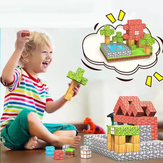 „Minecraft” Magnetne 3D kockice