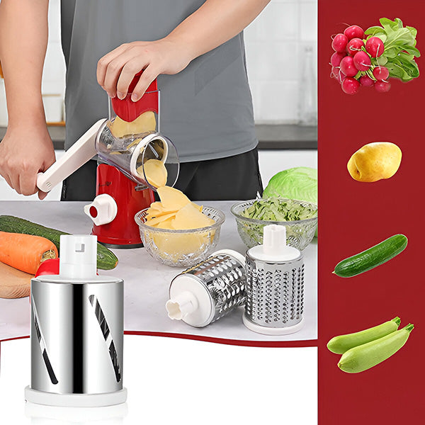 CUTERO 3-u-1 Profesionalni Rezač, Rende i Sjeckalica za Kuhinju