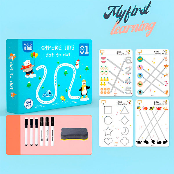 DOTODOT Kreativni Set za Vježbanje Olovkom i Brisanje Višekratno