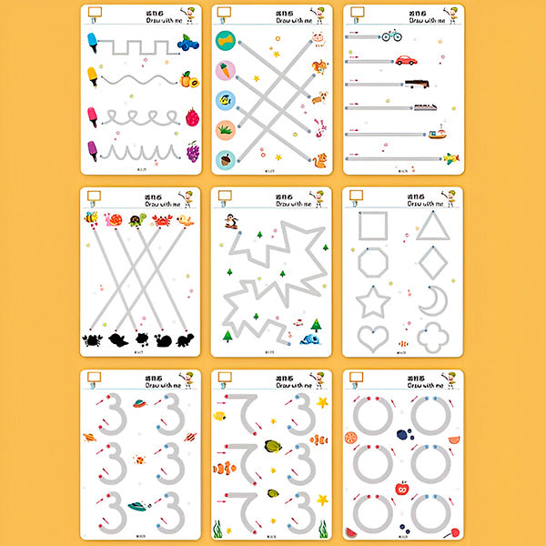 DOTODOT Kreativni Set za Vježbanje Olovkom i Brisanje Višekratno