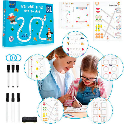 DOTODOT Kreativni Set za Vježbanje Olovkom i Brisanje Višekratno