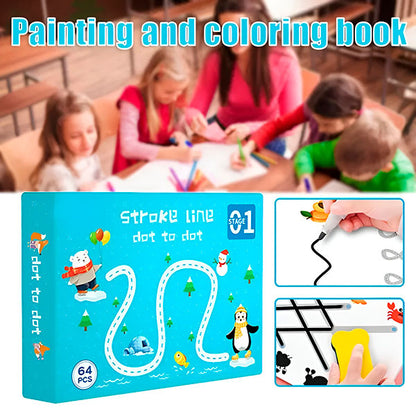 DOTODOT Kreativni Set za Vježbanje Olovkom i Brisanje Višekratno