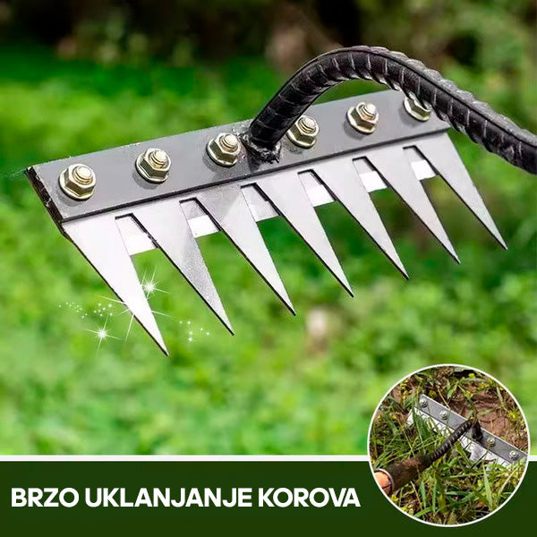 ProngPro Profesionalne Čelične Grabljice za Baštu, 5 Zubaca Otporne