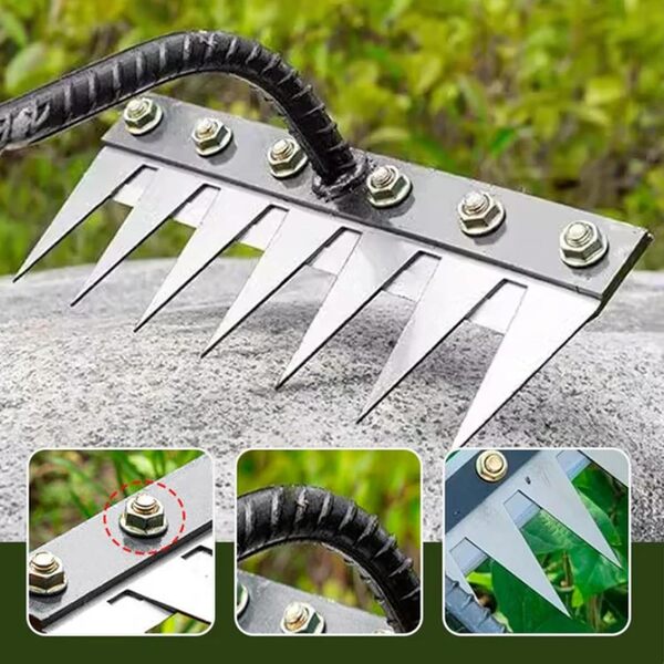 ProngPro Profesionalne Čelične Grabljice za Baštu, 5 Zubaca Otporne