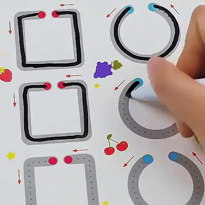 Kreativni Set od 64 Stranice za Vježbanje Olovkom i Brisačem