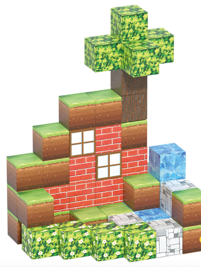 „Minecraft” Magnetne 3D kockice
