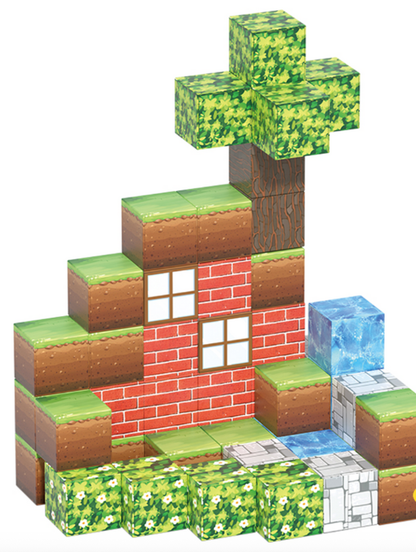 „Minecraft” Magnetne 3D kockice